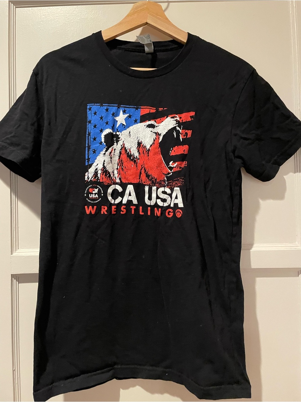 Bear Graphic Tee - Black small